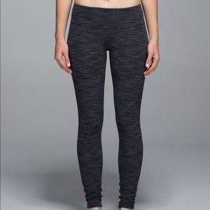Lululemon Wunder Under Pant Diamond Jacquard Black